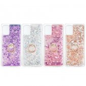 Galaxy A71 Kılıf Zore Milce Simli Pullu Yüzüklü Kılıf thumbnail 7