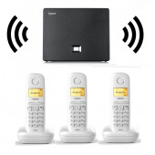 Gigaset 3 Dahili Dect Telsiz Kablosuz Telefon Santrali Beyaz - 1