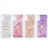 Galaxy A70 Kılıf Zore Milce Simli Pullu Yüzüklü Kılıf thumbnail 7