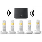 Gigaset 5 Dahili Dect Telsiz Kablosuz Telefon Santrali Beyaz - 1