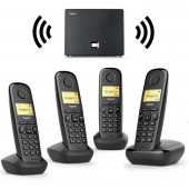 Gigaset 5 Dahili Dect Telsiz Kablosuz Telefon Santrali Siyah - 1