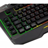 Turbox Giantpeak USB Kablolu Rgb Makro Gaming Klavye Standart Q Sese Duyarlı RGB Işıklı Macrolu Telefon Tutacaklı - 4