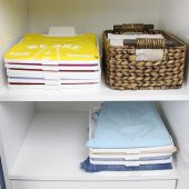 12li Tişört Düzenleyici Gömlek T-shirt Elbise Organizer - 5
