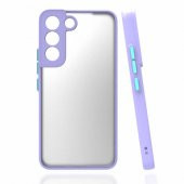 Galaxy S22 Kılıf Zore Hux Düğme ve Kapak Zıt Renk Kılıf thumbnail 7