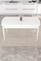 Rovena Zara Beyaz 80x132 Mdf Açılabilir Mutfak Masası Takımı 6 Adet Sandalye - 3