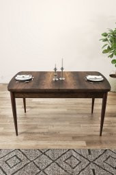 Rovena Arel Barok Desen 80x132 Mdf Açılabilir Mutfak Masası Takımı 4 Adet Sandalye - 4