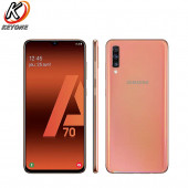 YENİLENMİŞ Samsung Galaxy A70 128GB Turuncu KUTULU ADINIZA FATURALI GARANTİLİDİR - 1