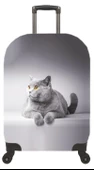 (My#77 Gri Kedi) VALİZ İÇİN KILIF - 6