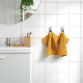 4 Adet Banyo-Mutfak El Havlusu Hardal Sarı MeridyenDukkan 30x30 cm, 4 Lü - 3