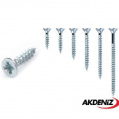 Akdeniz Sunta Vidası 5,0x80 Çinko 200 Adet - 1