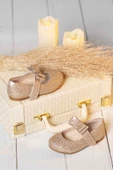 Kız Çocuk Babet Gold Simli - 6