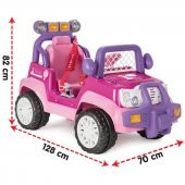 Pilsan Princess Akülü Jeep 12 Volt 05-201 Pembe - 2