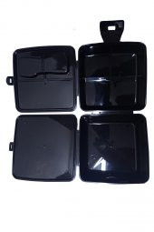 Batman Beslenme Kutusu Siyah 4 Bölmeli Erkek 1 Adet Yemek Saklama Kabı Siyah Beslenme Çantası - 3