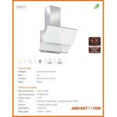 Silverline 3490 Oslo Beyaz Cam Davlumbaz 60 Cm - 2