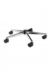 Yıldız Ayak Konik Krom Tekerlekli Döner Sandalye Ayağı Oyuncu Koltuğu Ayağı - 2