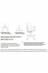 Ofis Büro Bilgisayar Çalışma Petekli Plastik Ayaklı Sandalye Renk Seçenekleriyle - 3