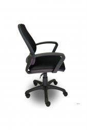 Sers Çalışma Sandalyesi Siyah Ofis Plastik Ayak Petek Fileli Şef Ofis Çalışma Koltuğu - 2