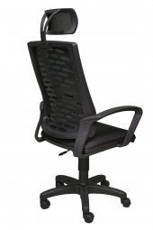 OFİS BÜRO CONCEPT Sofya Müdür Ofis Çalışma Koltuğu Öğrenci Sandalyesi Makam Koltuğu Fileli Siyah - 4