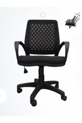 I Office Furniture & Desing Siyah Fileli Büro Şef Sekreter Çalışma Koltuğu Bilgisayar Sandalyesi 001 - 1