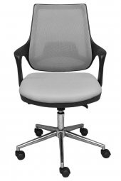 Porziyon Kontez Büro Çalışma Koltuğu Öğrenci Sandalyesi Krom Ayak Gri - 2