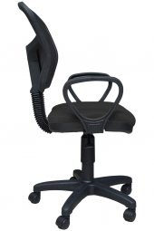 Porziyon Depar Plastik - Fileli Ofis Büro Öğrenci Çalışma Koltuğu - Sandalyesi Siyah - 2