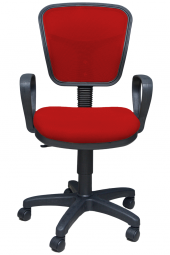 Porziyon Depar Ofis Büro Öğrenci Çalışma Koltuğu - Kırmızı - 1