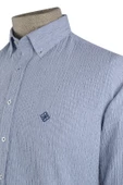 Cengiz İnler Çizgili Gofre Slim Fit Erkek Gömlek thumbnail 2