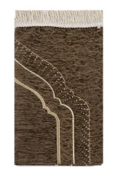 Mihrap Desenli Astarlı Şönil Seccade - Kahverengi thumbnail 2