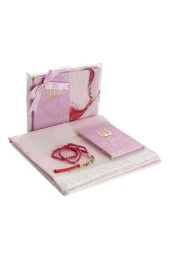 Çeyizlik Seccade Seti Lüks İbadet Seti - Pembe Renk thumbnail 1