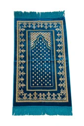 Dodya Kadife Çocuk Seccadesi - Petrol - 1