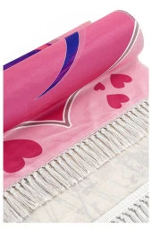 Dijital Baskılı Çocuk Seccadesi - Pembe Camili - 44 X 78 cm thumbnail 4