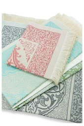 10 Adet Osmanlı Tafta Seccade 5 Renk thumbnail 6