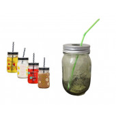 ZKTBT0163KY PİPETLİ CAM KUPA BARDAK,ACIK YEŞİL 8X8X10CM 420ML - 1