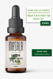 Masala Tesbih Ağacı Yağı 20 ml.  Soğuk Pres Neem Yağı (Neem Carrier Oil) thumbnail 1