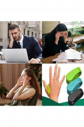 Migren Baş Ağrısı Gerginlik Stres Giderici Acupressure Geleneksel Çin Masaj Aleti 1 adet Yeşil - 1
