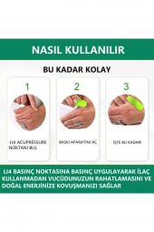Migren Baş Ağrısı Gerginlik Stres Giderici Acupressure Geleneksel Çin Masaj Aleti 1 adet Yeşil - 4