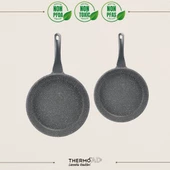 ThermoAD | Tava Seti | Midas Serisi | 2 Parça | Gri | 20cm-26cm - 1