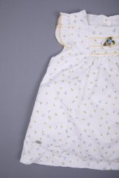 Gül Detaylı Çiçekli Kız Bebek Bayramlık Elbise 5'li Set Kutulu 11688 - 6