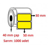 30X50 ECO TERMAL ETİKET SARI ( 1000 li ) - 1