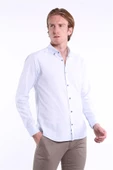 İntersivin Erkek %100 Pamuklu Slim Fit Gömlek - 1
