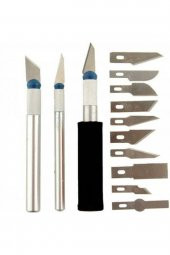 BigSale 13 Adet / Takım Oyma Bıçakları Yapma Polimer Kil Metal Neşter Bıçak Araçları Kiti + Kutusu - 2