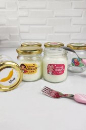 Digithome 6'lı Mama - Yoğurt Kavanozu Değerler Meslekler ve Meyveler Etiketli 210 Ml Gold SH-0010 C320.016 - 4