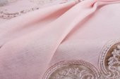 Finezza Elena Lüx Dantelli Simli Keten Kumaş Pudra Masa Örtüsü  160x220 cm-1459 - 6