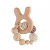 Cuddly Amigurumi Tavşancık Diş Kaşıyıcı-Vizon - 1
