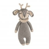 Cuddly Amigurumi Geyik Oyuncak-Gri - 1