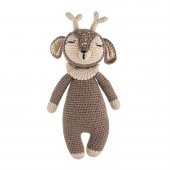 Cuddly Amigurumi Geyik Oyuncak-Kahve - 1