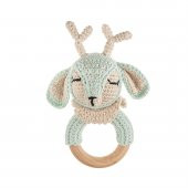 Cuddly Amigurumi Geyik Çıngırak-Mint - 1