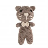 Cuddly Amigurumi Kedicik Oyuncak-Kahve - 1
