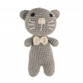 Cuddly Amigurumi Kedicik Oyuncak-Gri - 1