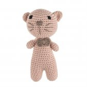 Cuddly Amigurumi Kedicik Oyuncak-Pembe - 1